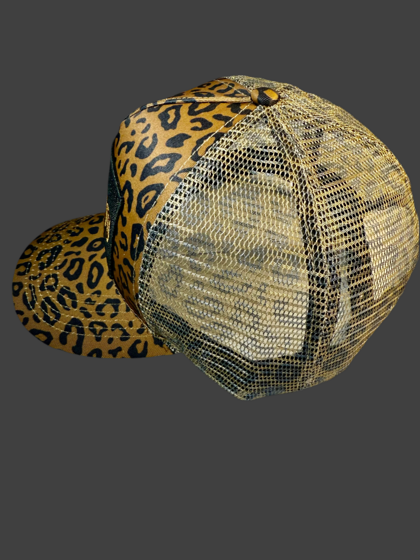 Leopard Trucker Hat (Brown/Black)