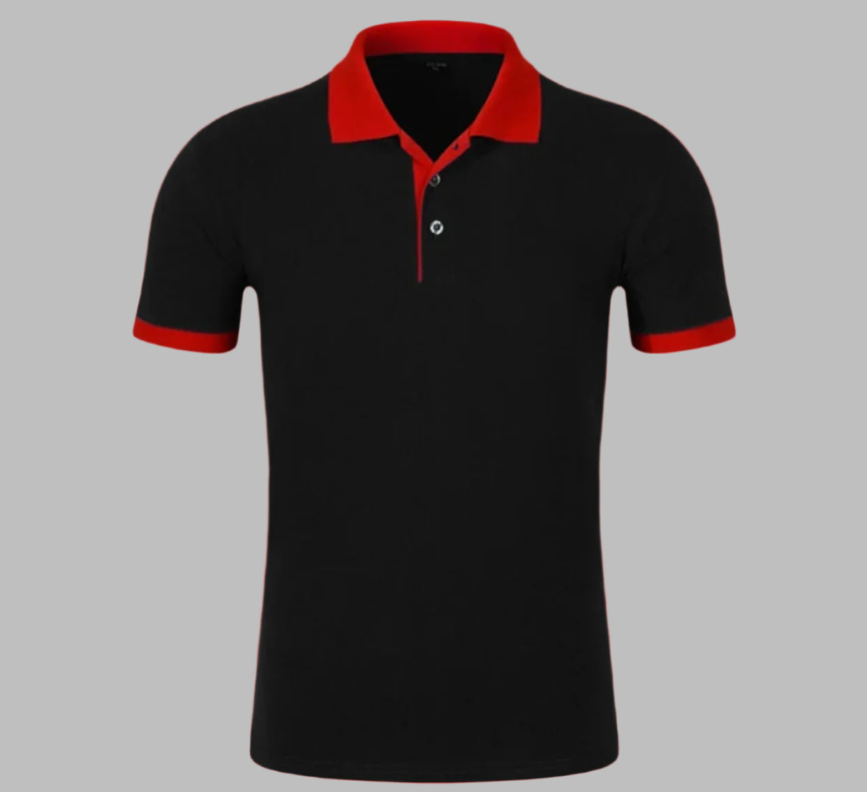 Black, Red Polo style shirt