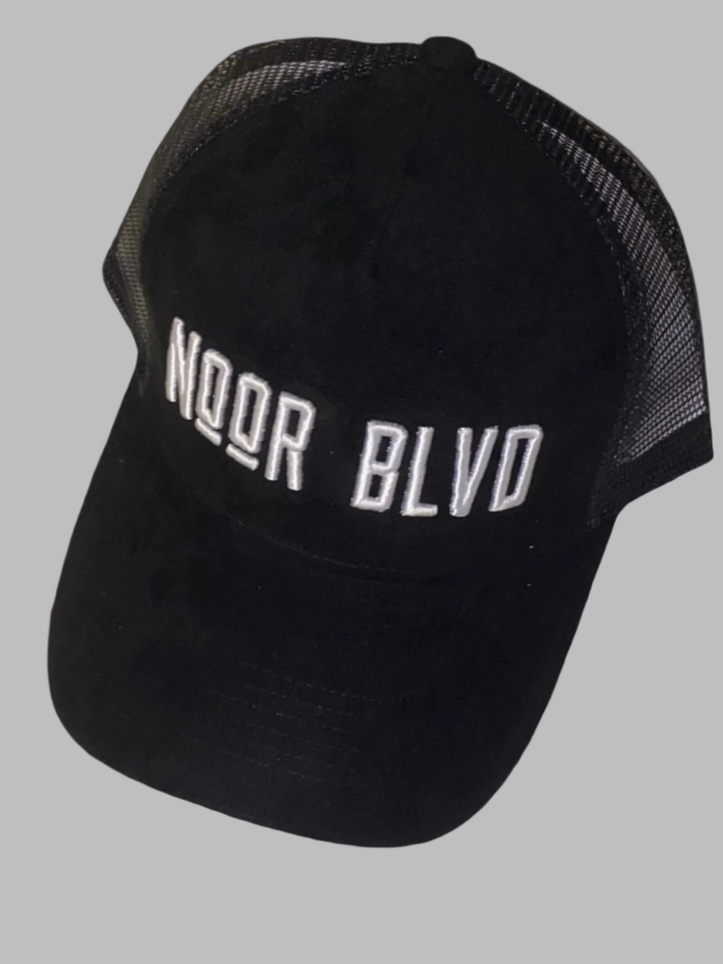 Black Suede Trucker Hats