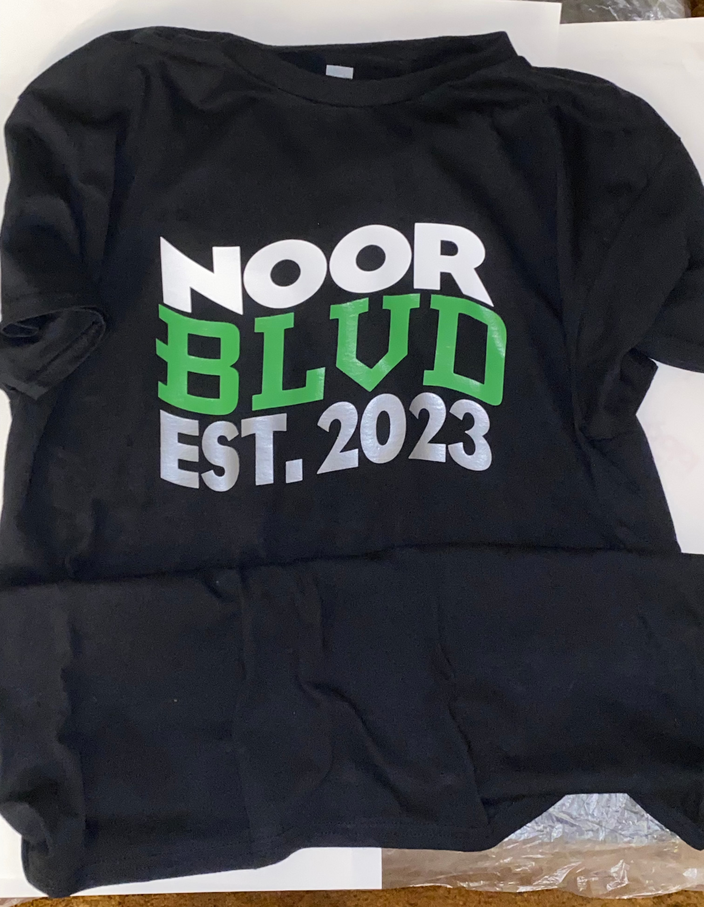 Noor Blvd black T-shirt