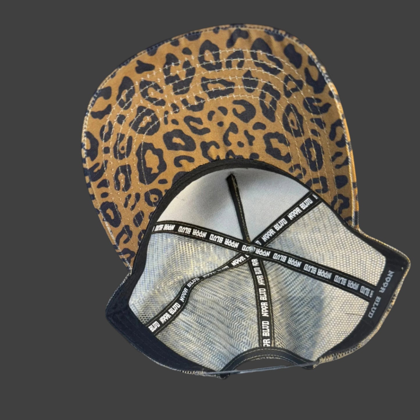 Leopard Trucker Hat (Brown/Black)