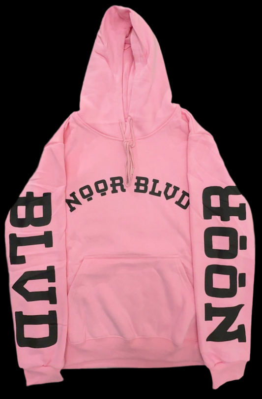 Pink Hoodie w/ Black logo