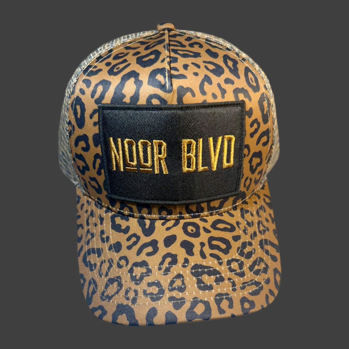 Leopard Trucker Hat (White/Black)